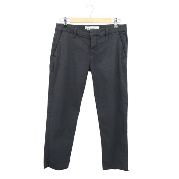 Frank & Eileen Wicklow Italian Twill Crop Pant Washed Black 4 - Picture 2 of 6
